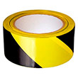 Лента оградительная черно-желтая ЛО-75, 75мм x 200м х 50мкм